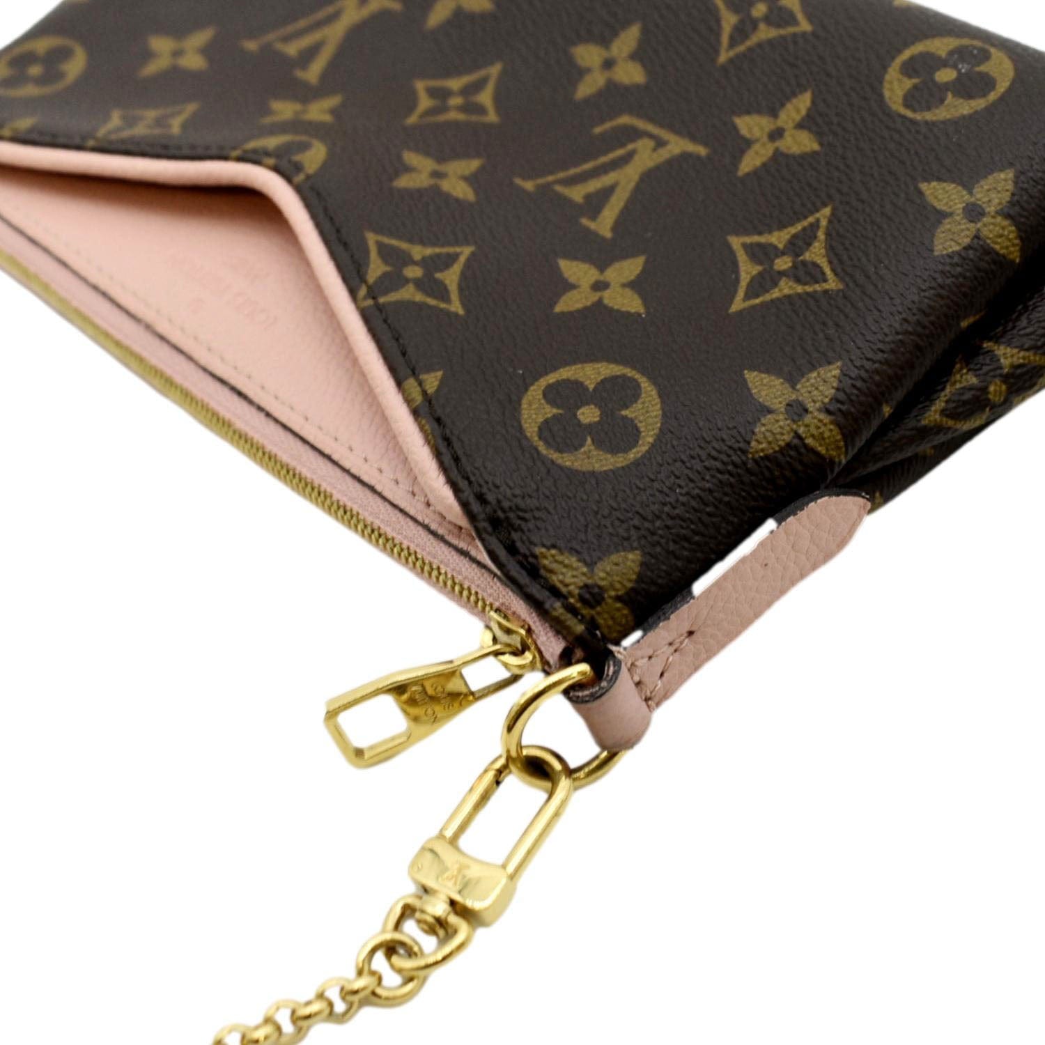 Louis Vuitton Pallas Clutch Black Monogram Canvas Shoulder Bag -  MyDesignerly