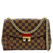 Louis Vuitton Caissa Chain Damier Ebene Shoulder Bag - Front