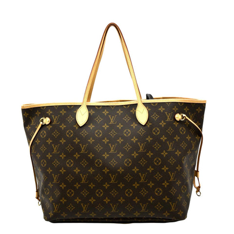 LOUIS VUITTON Neverfull GM Monogram Canvas Tote Bag Brown