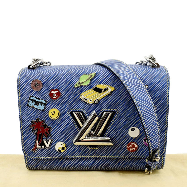 LOUIS VUITTON Twist  Denim Charms Epi Leather Crossbody Bag Blue