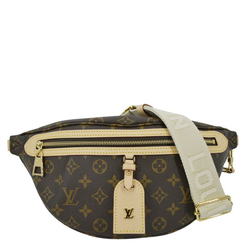 LOUIS VUITTON High Rise Monogram Canvas Bumbag Brown