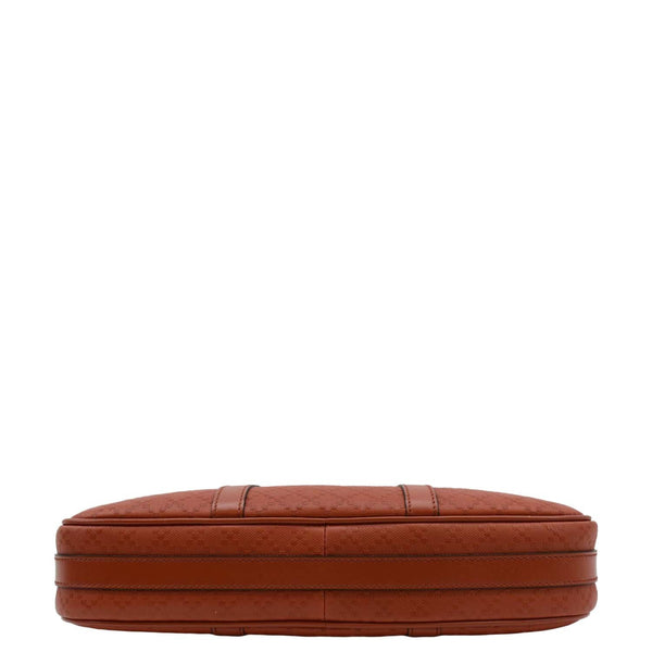 GUCCI Diamante Bright Leather Briefcase Travel Bag Orange 344357