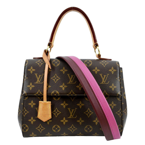 LOUIS VUITTON Cluny MM Monogram Canvas Shoulder Bag Brown