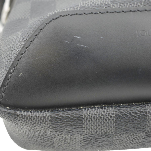 LOUIS VUITTON Avenue Sling Damier Graphite Backpack Bag Black