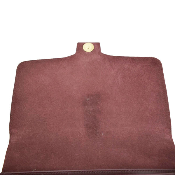 GUCCI Arli Medium Suede Leather Crossbody Bag Red 550126