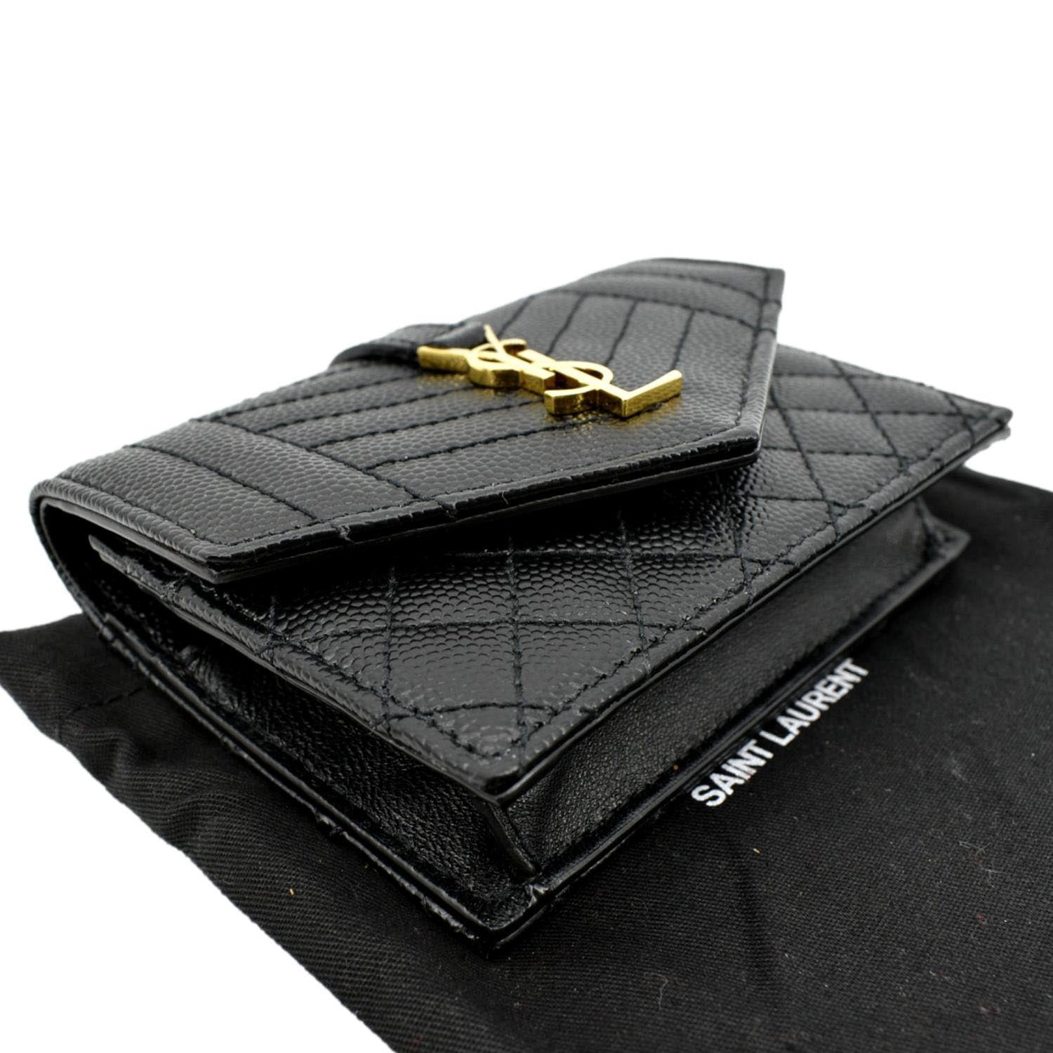 Saint Laurent Monogram Small Leather Wallet
