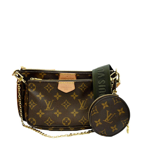 LOUIS VUITTON Multi Pochette Accessoires Monogram Canvas Shoulder Bag Brown