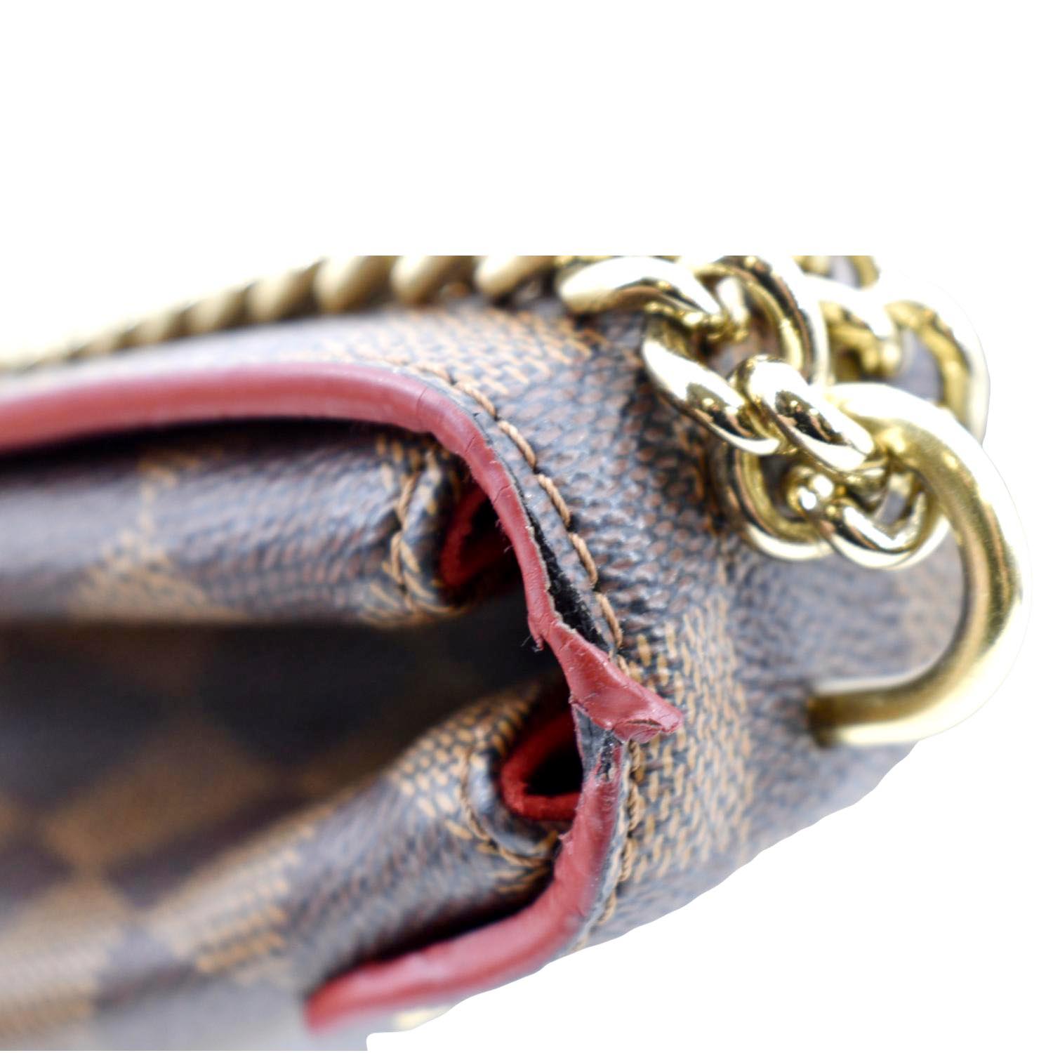 Louis Vuitton Caissa Chain Damier Ebene Shoulder Bag