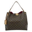 LOUIS VUITTON Graceful MM Monogram Canvas Shoulder Bag Brown