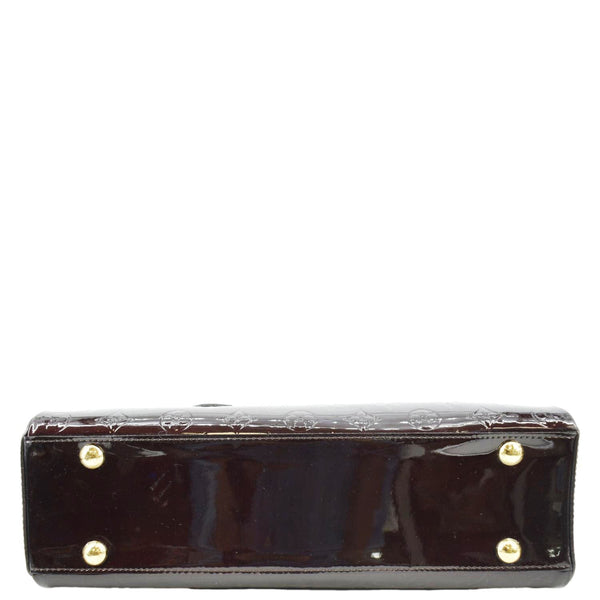 LOUIS VUITTON Melrose Avenue Monogram Vernis Leather Satchel Bag Amarante