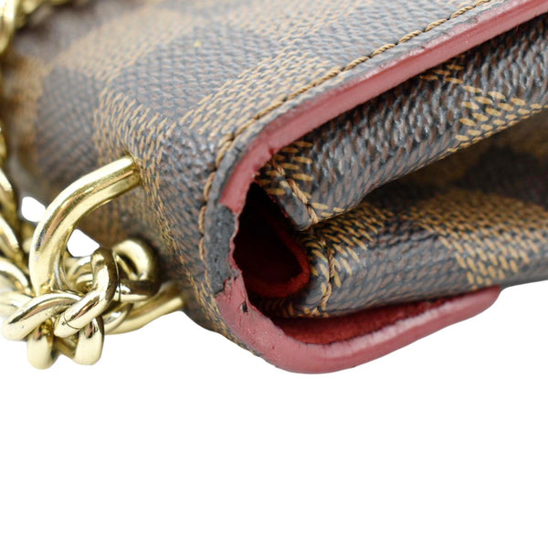 Louis Vuitton Caissa Chain Damier Ebene Shoulder Bag - Top Left