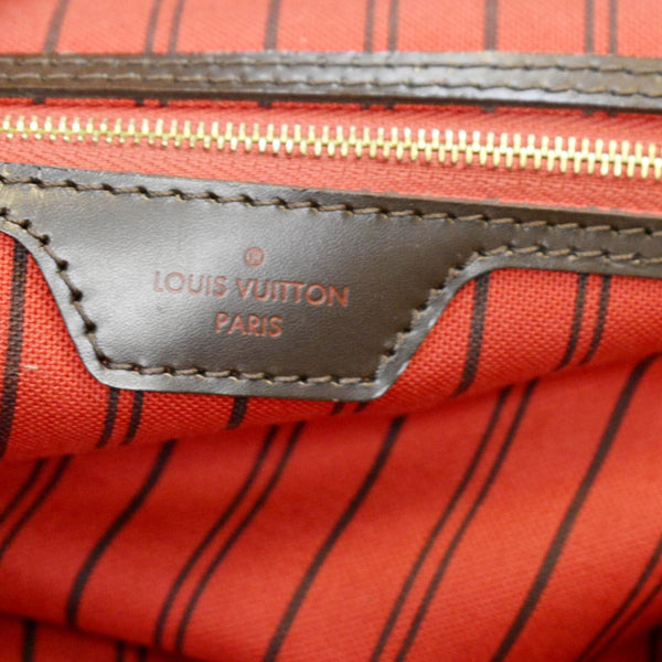 LOUIS VUITTON Delightful MM Damier Ebene Hobo Bag Brown