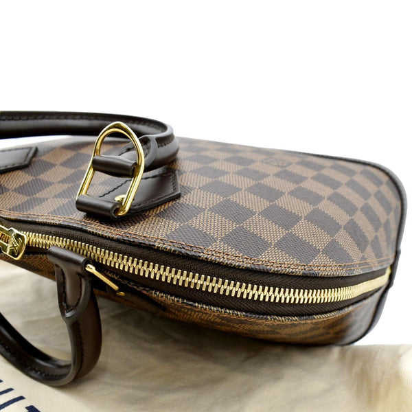 LOUIS VUITTON Alma PM Damier Ebene Satchel Bag Brown