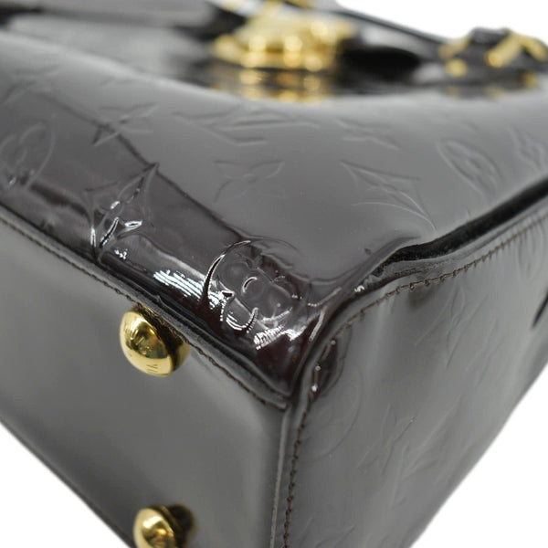 LOUIS VUITTON Melrose Avenue Monogram Vernis Leather Satchel Bag Amarante