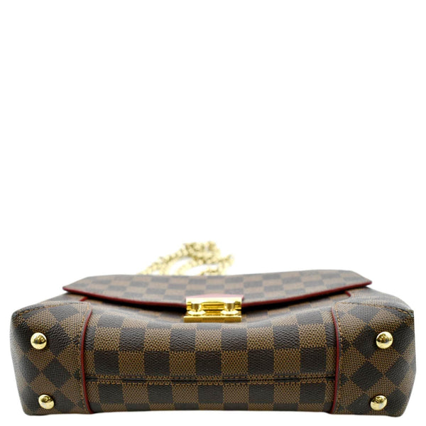 Louis Vuitton Caissa Chain Damier Ebene Shoulder Bag - Bottom