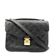 LOUIS VUITTON Metis Pochette Empreinte Leather Crossbody Bag Black