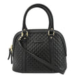 Gucci Mini Dome Leather Crossbody Bag in Black color - Front