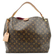 LOUIS VUITTON  Graceful MM Monogram Canvas Shoulder Bag Brown