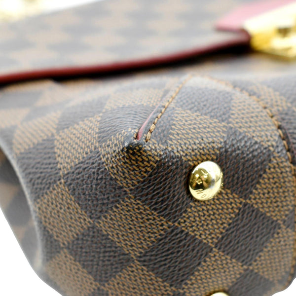 Louis Vuitton Caissa Chain Damier Ebene Shoulder Bag - Bottom Left
