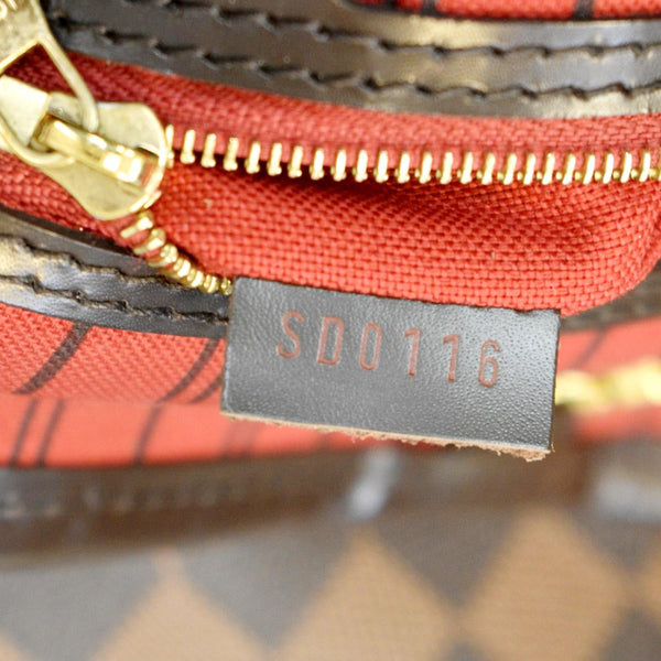 LOUIS VUITTON Delightful MM Damier Ebene Hobo Bag Brown