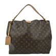 LOUIS VUITTON Graceful MM Monogram Canvas Shoulder Bag Brown