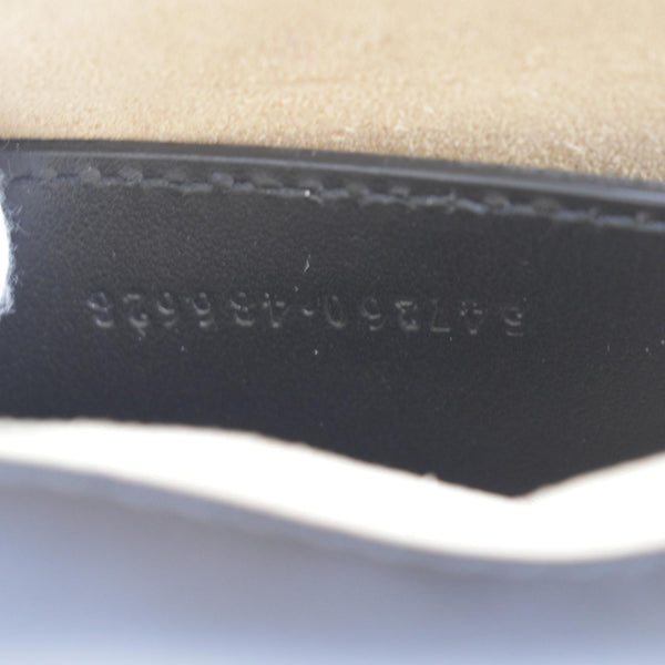 GUCCI GG Marmont Leather Top Handle Crossbody Bag Black 547260