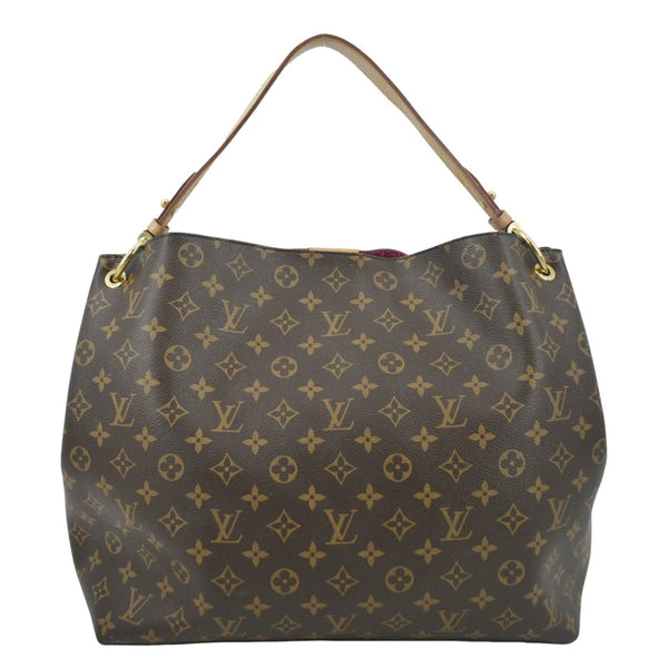 LOUIS VUITTON Graceful MM Monogram Canvas Shoulder Bag Brown