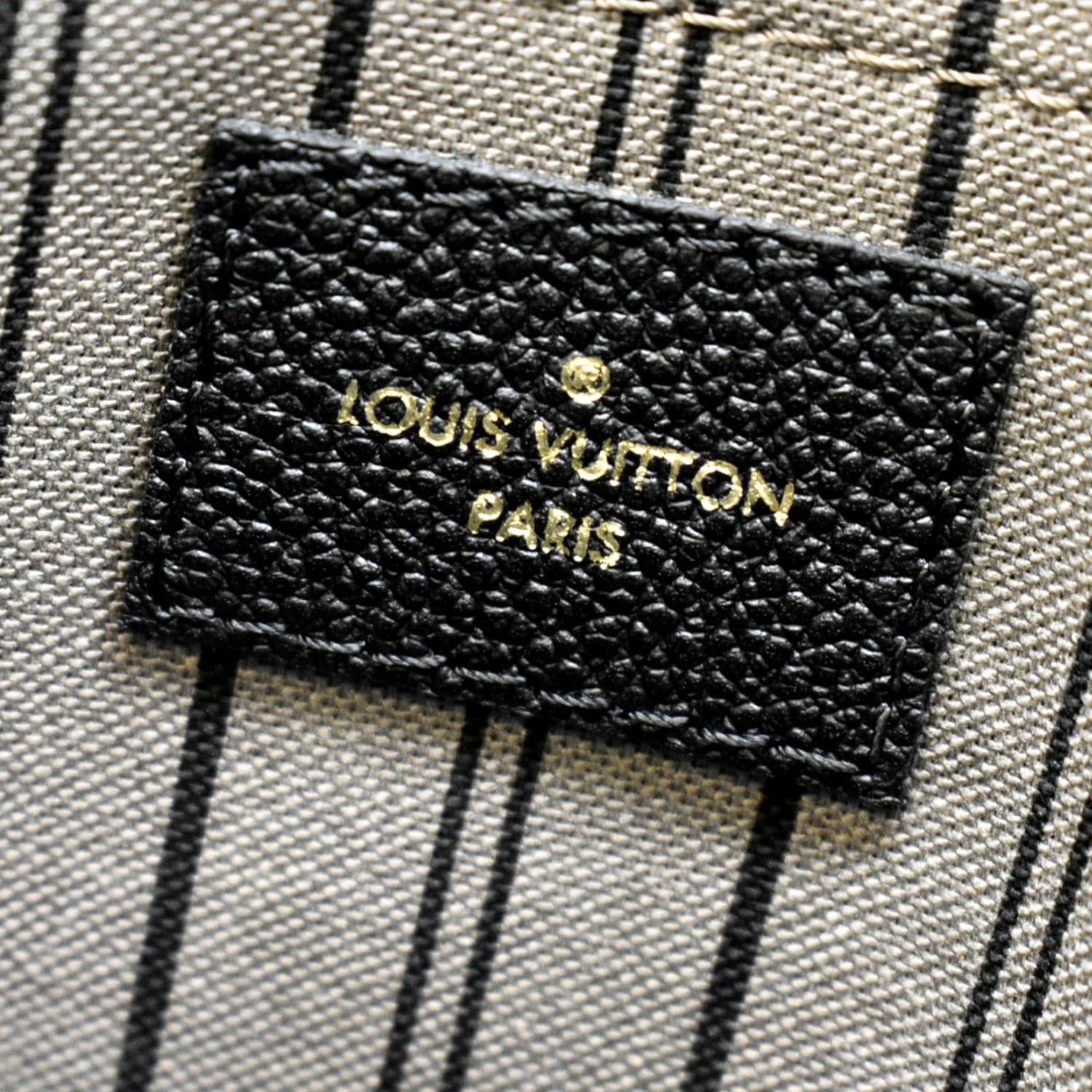 Louis Vuitton Montaigne MM Monogram Empreinte Black GHW