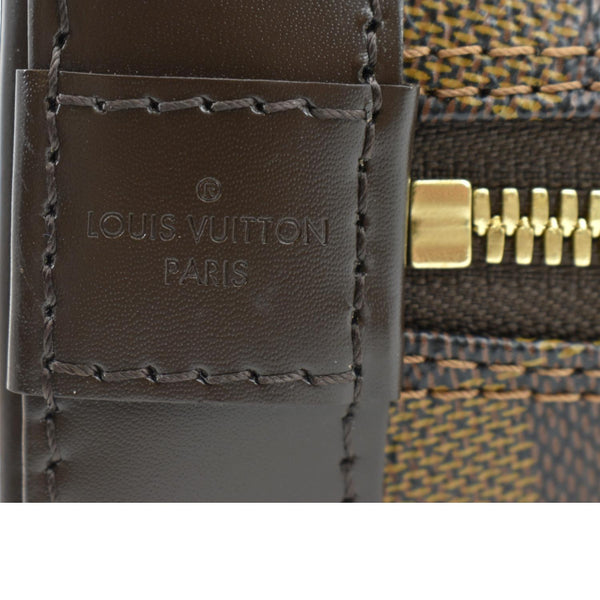 LOUIS VUITTON Alma BB Damier Ebene Satchel Crossbody Bag Brown