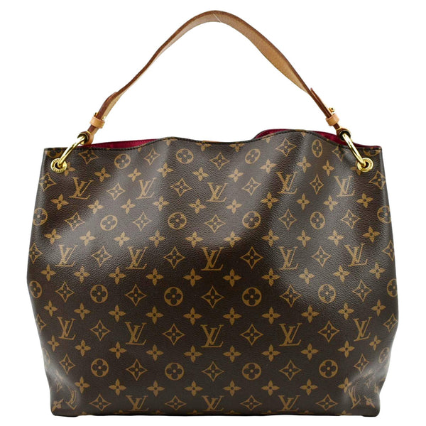 LOUIS VUITTON  Graceful MM Monogram Canvas Shoulder Bag Brown