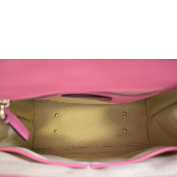 VALENTINO Rockstud Medium Candystud Leather Top Handle Shoulder Bag Pink