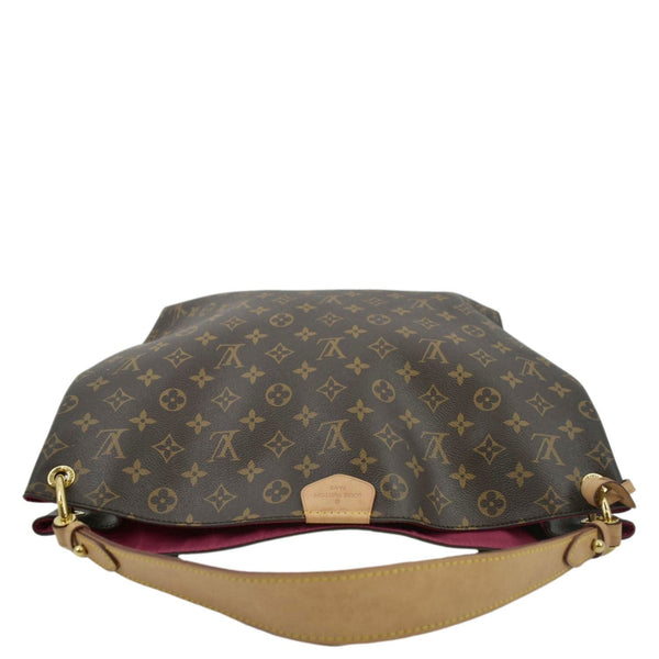 LOUIS VUITTON Graceful MM Monogram Canvas Shoulder Bag Brown