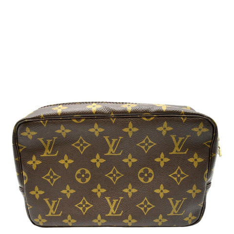 LOUIS VUITTON Trousse Toilette 23 Monogram Canvas Cosmetic Pouch Brown
