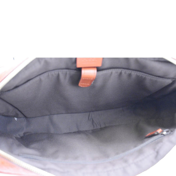 GUCCI Diamante Bright Leather Briefcase Travel Bag Orange 344357