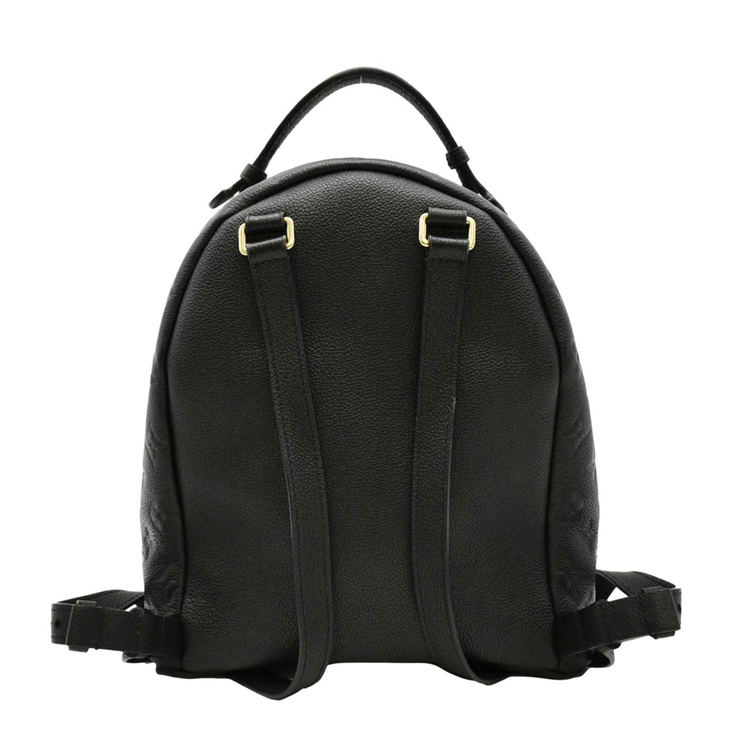 black louis vuitton backpack women& 39 LOUIS VUITTON Sorbonne Monogram Empreinte Leather Backpack Black