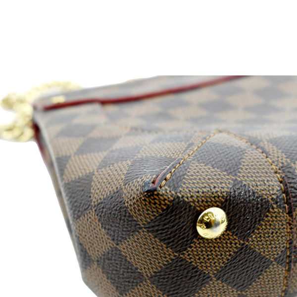 Louis Vuitton Caissa Chain Damier Ebene Shoulder Bag - Bottom left corner