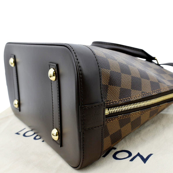 LOUIS VUITTON Alma PM Damier Ebene Satchel Bag Brown