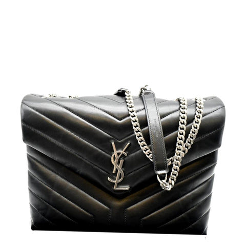 YVES SAINT LAURENT Black wool from SAINT LAURENT featuring all-over logo print and fringed edge
