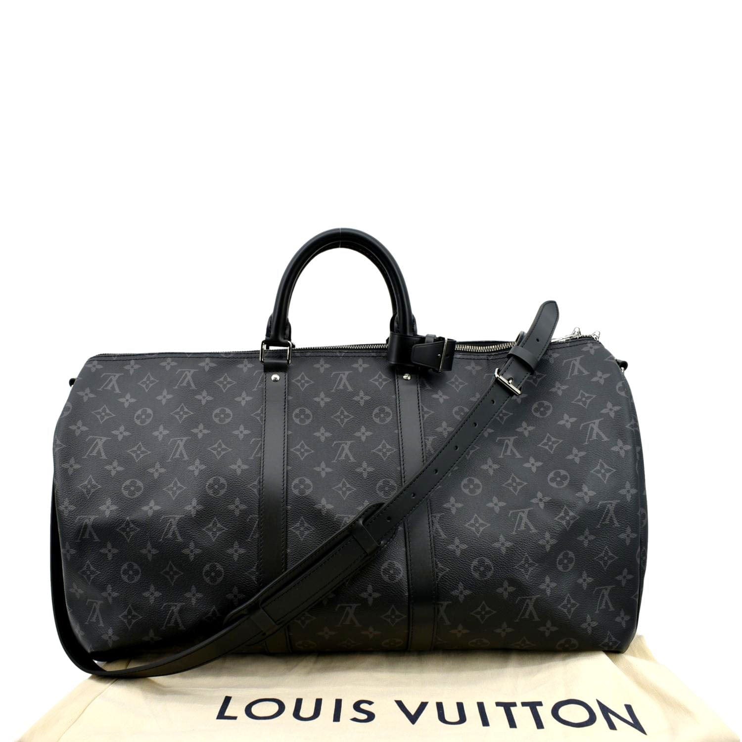 Louis Vuitton Monogram Eclipse Keepall Bandouliere 45 - Black