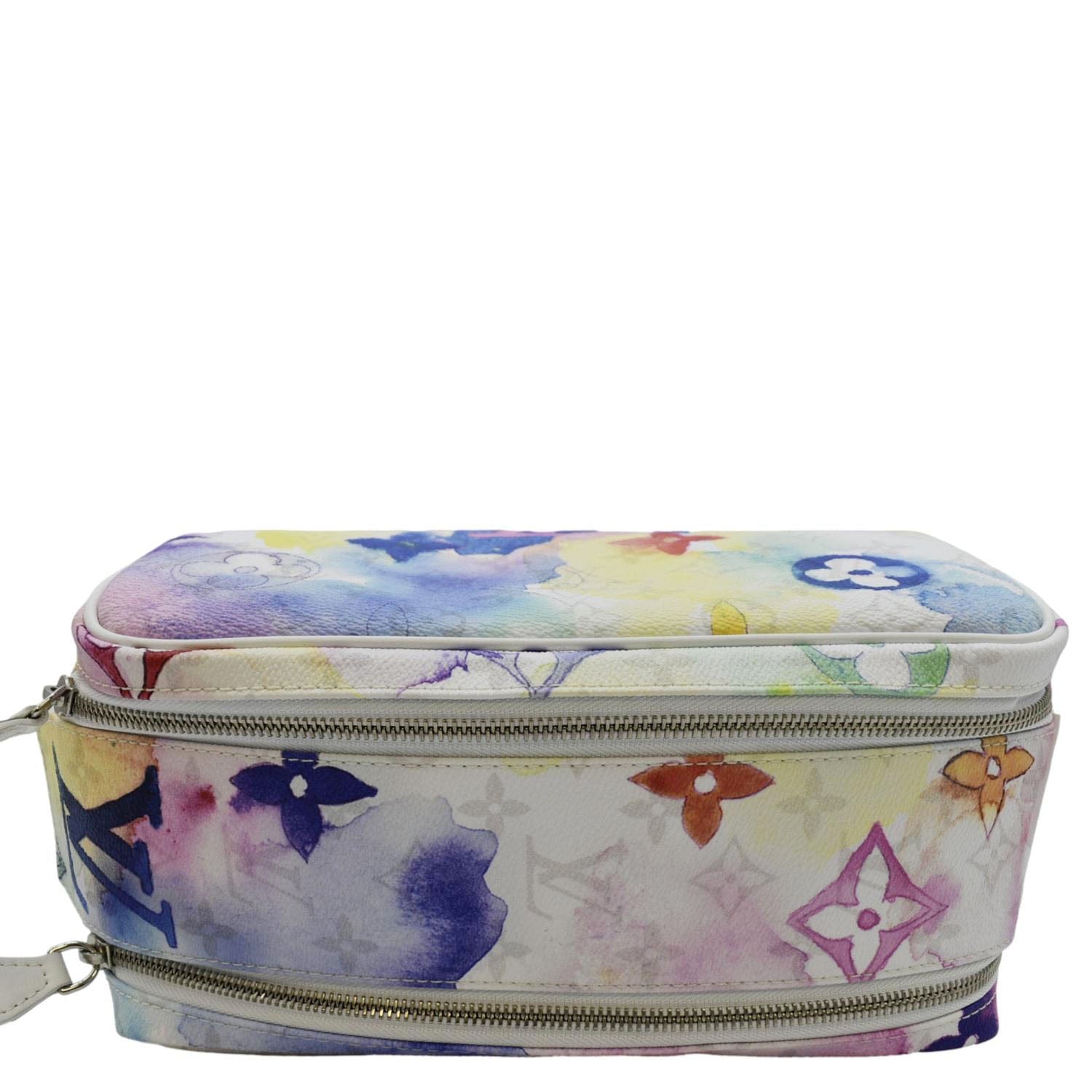 Louis Vuitton Dopp Kit Watercolor Multicolor Weekend Travel Toiletry Pouch  Bag
