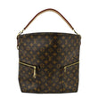 LOUIS VUITTON Melie Monogram Canvas Hobo Bag Brown