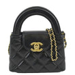 CHANEL AP3435 Kelly Quilted Aged Calfskin Leather Shoulder Bag Black