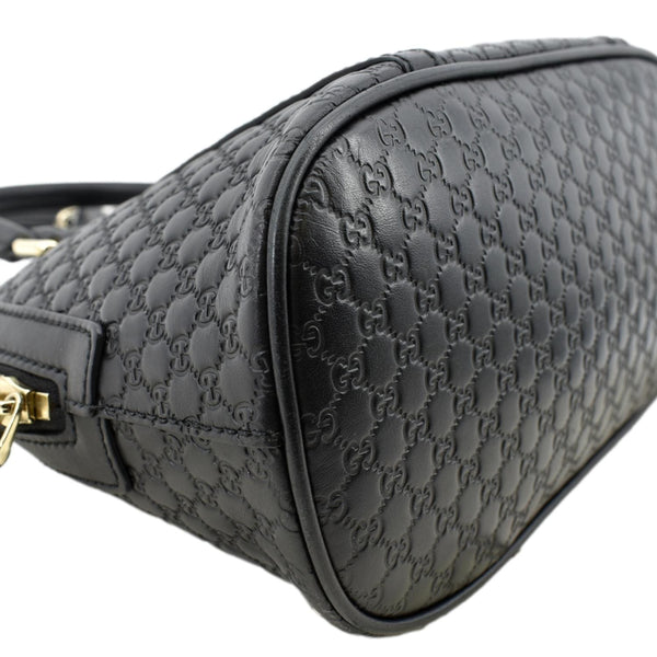 Gucci Mini Dome Leather Crossbody Bag in Black color - Bottom Left