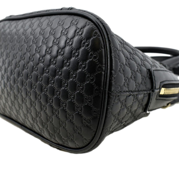 Gucci Mini Dome Leather Crossbody Bag in Black color - Bottom Right