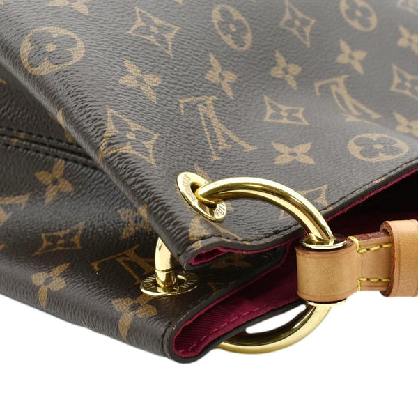 LOUIS VUITTON  Graceful MM Monogram Canvas Shoulder Bag Brown