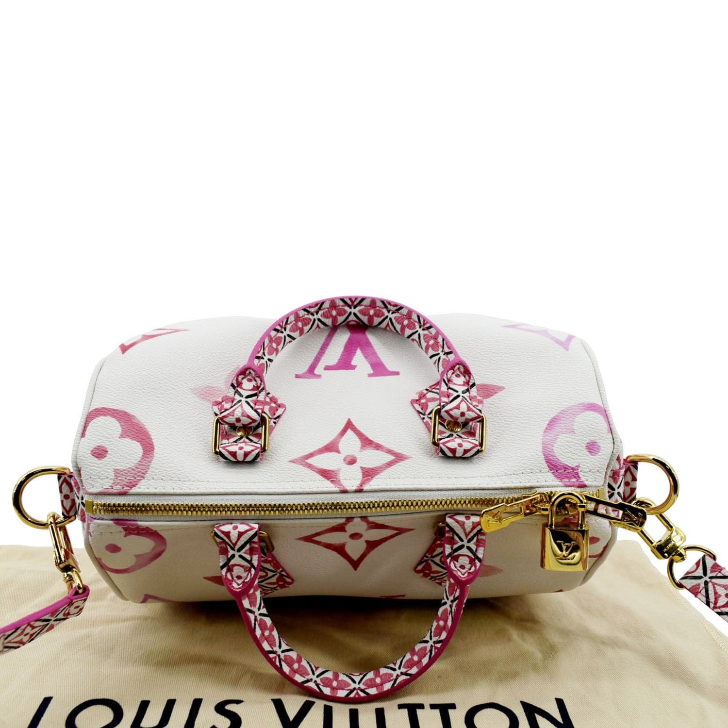 Louis Vuitton Giant Monogram Canvas By The Pool Speedy Bandouliere 25 –  LuxeDH