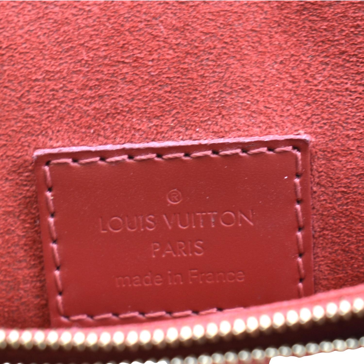 N41596 Louis Vuitton 2016 Damier Canvas Caissa Clutch- Cherry
