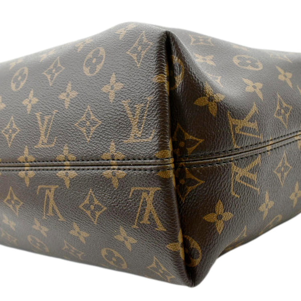 LOUIS VUITTON  Graceful MM Monogram Canvas Shoulder Bag Brown