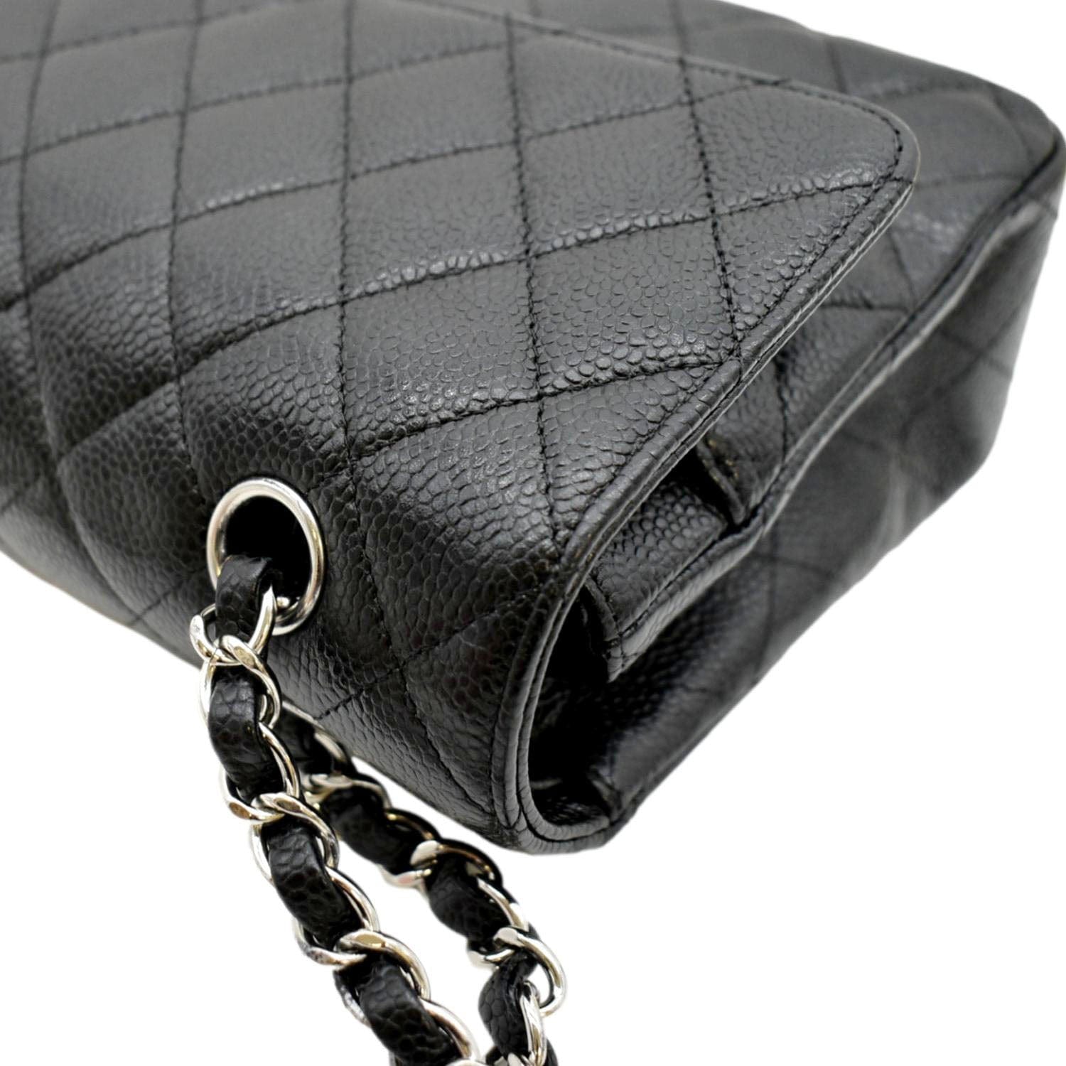CHANEL Caviar Quilted Medium Double Flap Black | FASHIONPHILE
