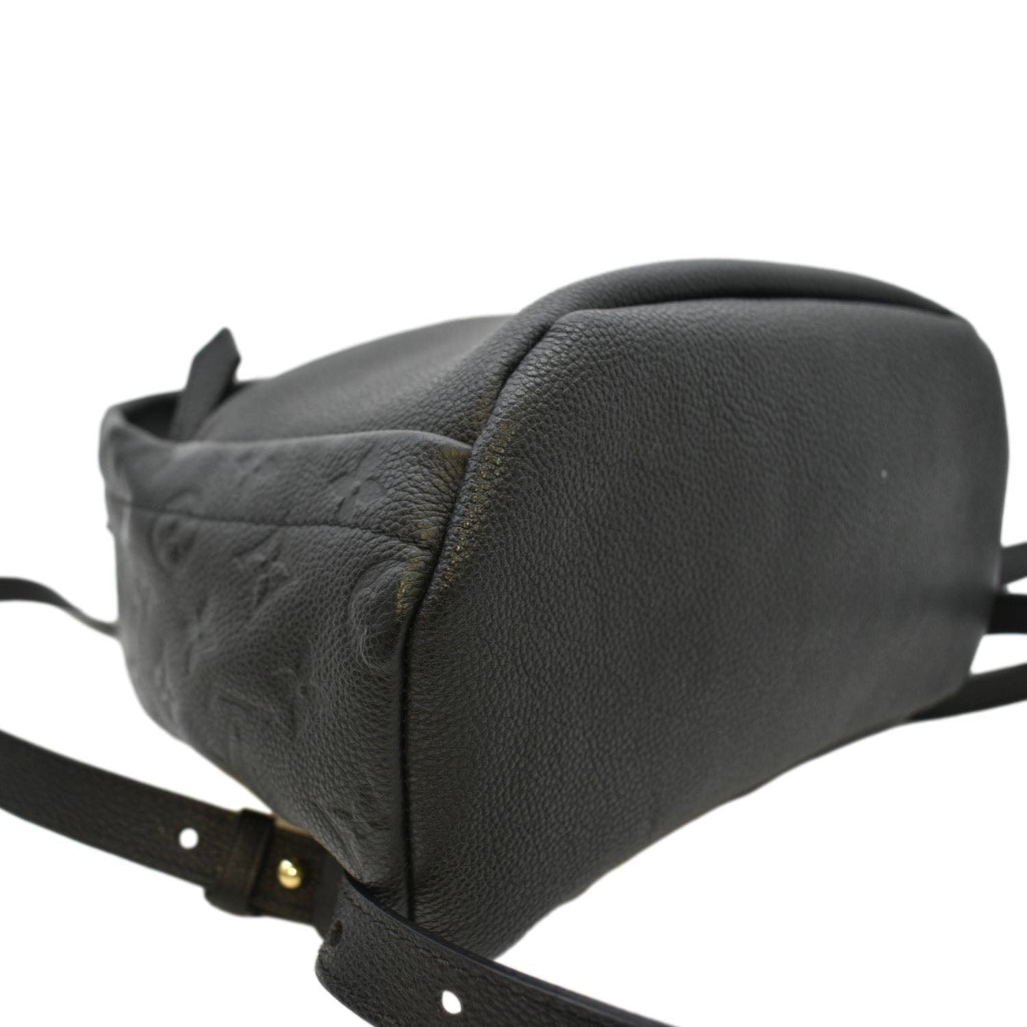 louis vuitton backpack medium LOUIS VUITTON Sorbonne Monogram Empreinte Leather Backpack Black